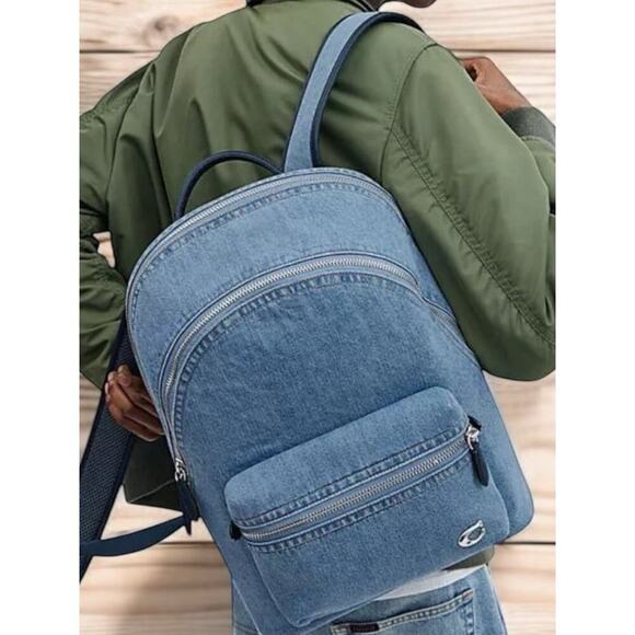 NWT Coach CR764 Charter Denim Large Backpack - Picture 9 of 9